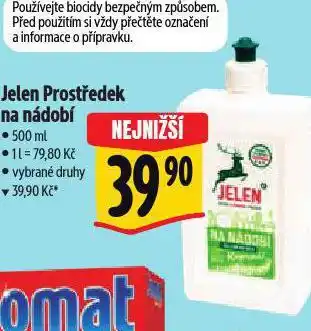 Albert Jelen prostředek na nádobí nabídka