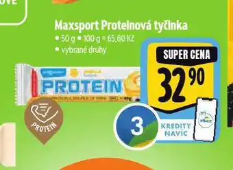 Albert Maxsport proteinová tyčinka nabídka