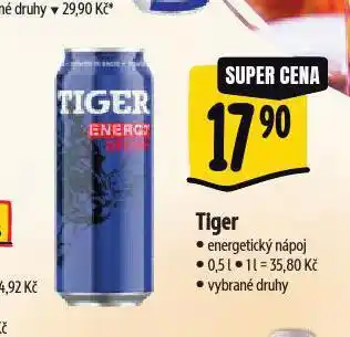 Albert Tiger energy drink nabídka
