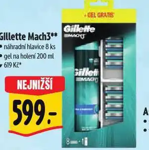 Albert Gillette mach3 holcí strojek nabídka