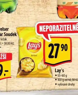 Albert Lay's chipsy nabídka