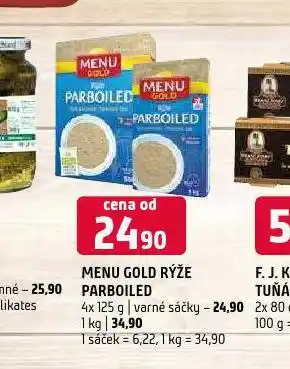 Terno Menu gold rýže nabídka