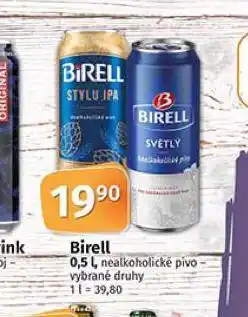 Coop Birell nealkoholické pivo nabídka