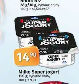 Coop Milko super jogurt nabídka