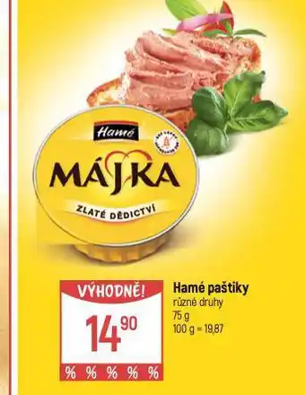 Globus Hamé paštiky nabídka