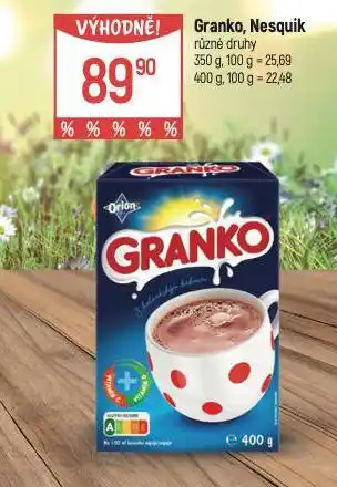 Globus Nesquik nabídka