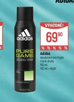 Globus Adidas deodorant nabídka