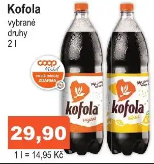 COOP DISKONT Kofola 2L nabídka