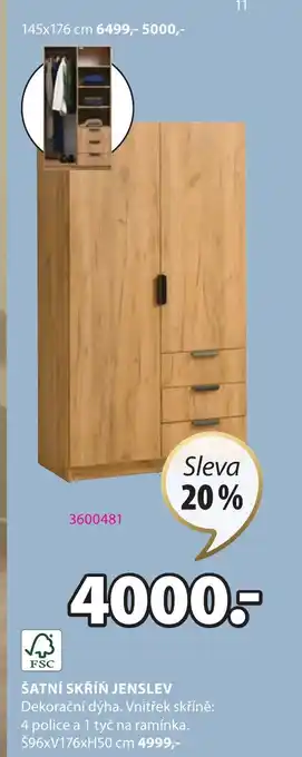 JYSK ŠATNÍ SKŘÍŇ JENSLEV nabídka