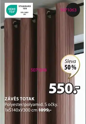 JYSK ZÁVĚS TOTAK nabídka