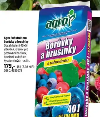 Agro Substrát pro borůvky a brusinky