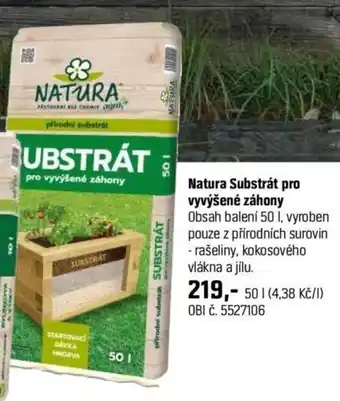 OBI Natura Substrát pro vyvýšené záhony nabídka