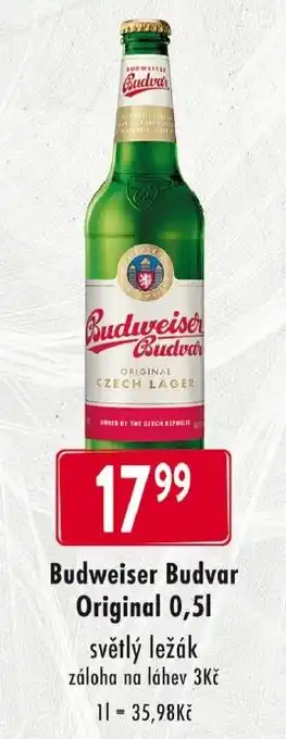 Qanto Budweiser Budvar Original 0,5L nabídka