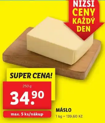 Lidl MÁSLO nabídka