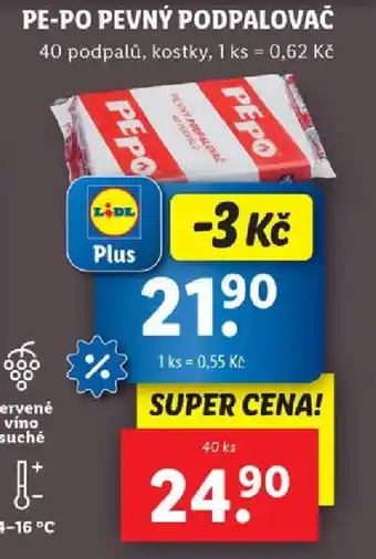 Lidl PE-PO PEVNÝ PODPALOVAČ nabídka