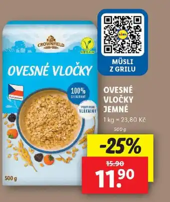 Lidl OVESNÉ VLOČKY JEMNÉ nabídka