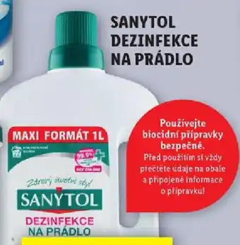 Lidl SANYTOL DEZINFEKCE NA PRÁDLO nabídka