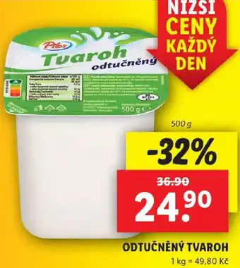 Lidl ODTUČNĚNÝ TVAROH nabídka