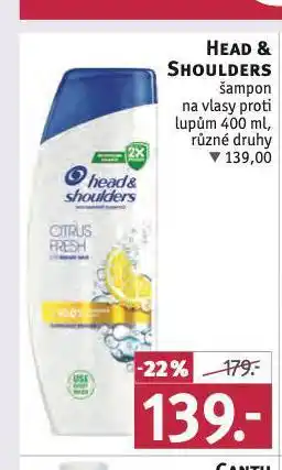 Rossmann Head&shoulders šampon nabídka