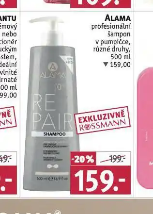 Rossmann Alama profesionální šampon nabídka