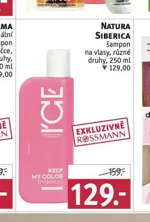 Rossmann Natura siberica šampon nabídka