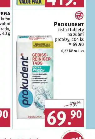 Rossmann Prokudent čistící tablety nabídka