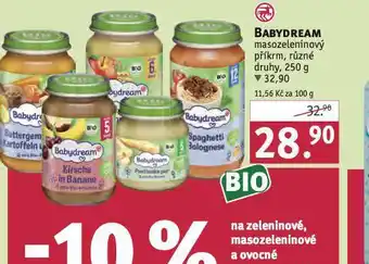 Rossmann Babydream masozeleninový příkrm nabídka