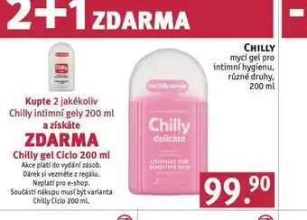 Rossmann Chilly mycí gel pro intimní hygienu nabídka