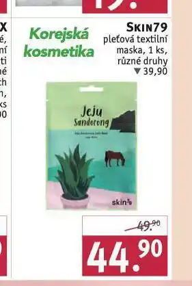 Rossmann Skin79 pleťová textilní maska nabídka