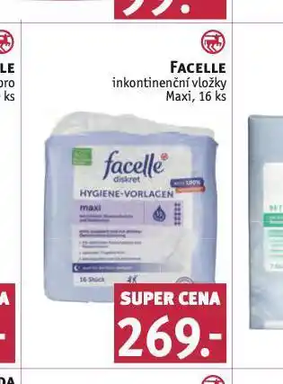 Rossmann Facelle inkontinenční vložky nabídka