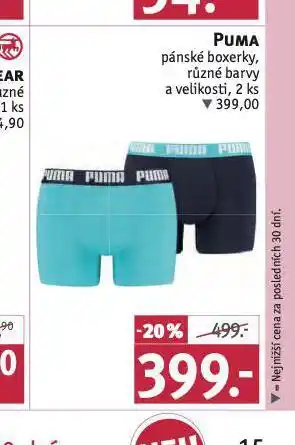 Rossmann Puma pánské boxerky nabídka