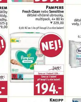 Rossmann Pampers dětské vlhčené ubrousky nabídka