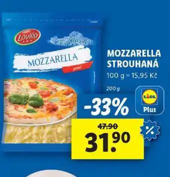 Lidl MOZZARELLA STROUHANÁ nabídka