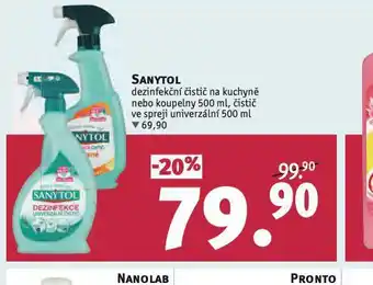 Rossmann Sanytol dezinfekční čistič kuchyně nebo koupelny nabídka