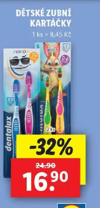 Lidl DĚTSKÉ ZUBNÍ KARTÁČKY nabídka