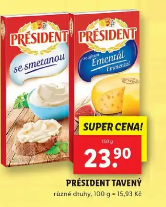 Lidl PRÉSIDENT TAVENÝ nabídka
