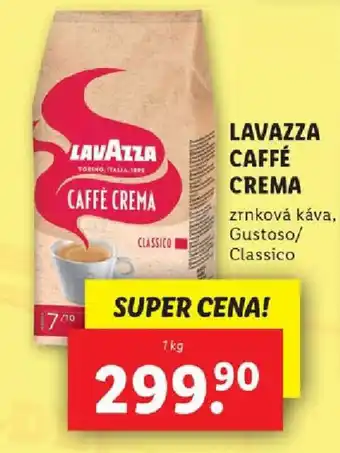 Lidl LAVAZZA CAFFÉ CREMA nabídka