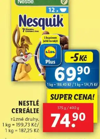 Lidl NESTLÉ CEREÁLIE nabídka