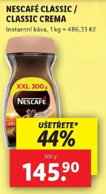 Lidl NESCAFÉ CLASSIC / CLASSIC CREMA nabídka