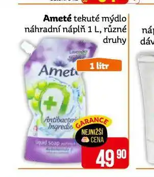 Teta Ameté tekuté mýdlo náhradní náplň nabídka
