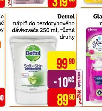 Teta Dettol náplň do bezdotykového dávkovače nabídka