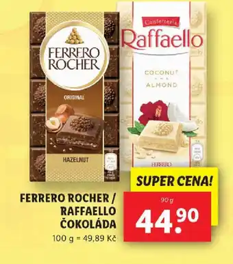 Lidl FERRERO ROCHER / RAFFAELLO ČOKOLÁDA nabídka