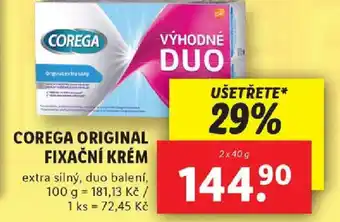 Lidl COREGA ORIGINAL FIXAČNÍ KRÉM nabídka