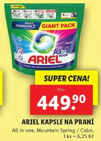 Lidl ARIEL KAPSLE NA PRANÍ nabídka