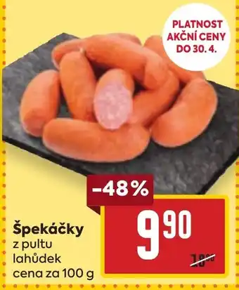 Billa Špekáčky nabídka