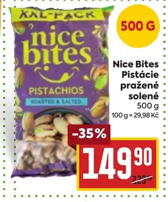 Billa Nice Bites Pistácie pražené solené 500 g nabídka