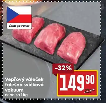 Billa Vepřový váleček falešná svíčková vakuum nabídka