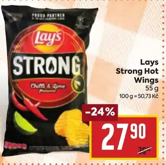 Billa Lays Strong Hot Wings nabídka