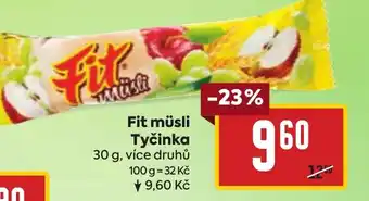 Billa Fit müsli Tyčinka nabídka