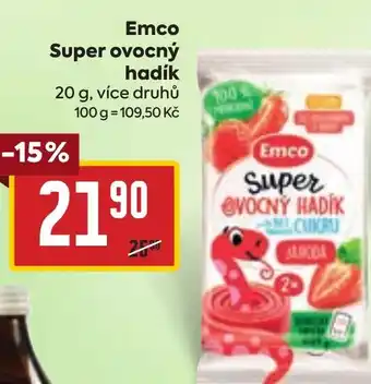 Billa Emco Super ovocný hadík nabídka